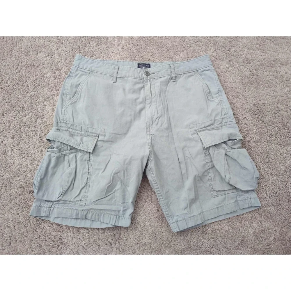 Levi's Strauss Cargo Shorts Mens 36 Gray Inseam: 7.5